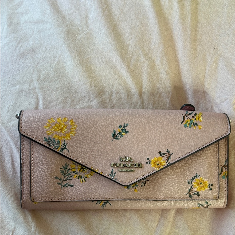 Coach Pink Floral wallet
